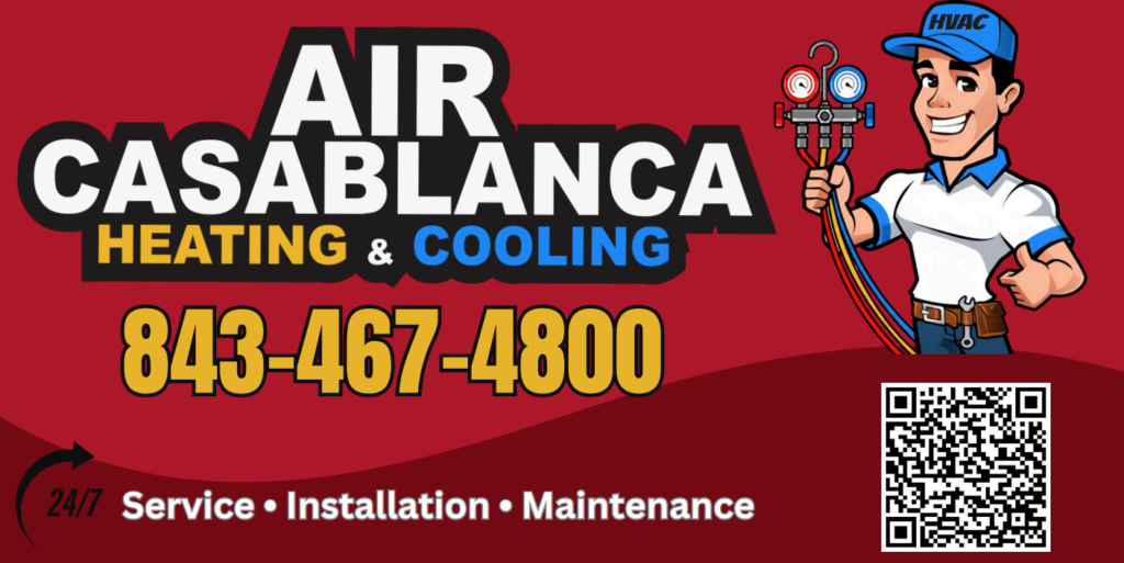 Air casablanca heating and cooling provides HVAC Services in Myrtle Beach