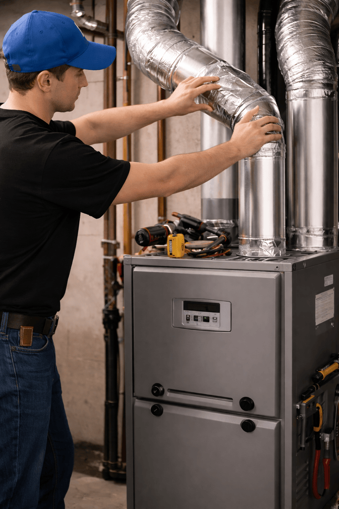 New heating system installation for a residential property in Myrtle Beach by Air Casablanca